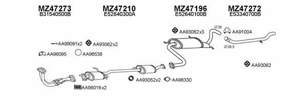  470029 Exhaust system 470029