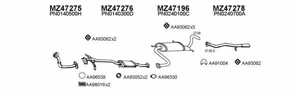  470033 Exhaust system 470033