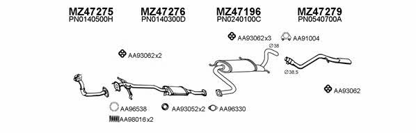  470034 Exhaust system 470034