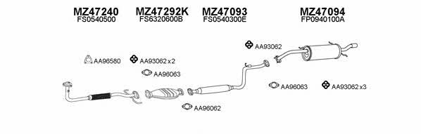 470044 Exhaust system 470044