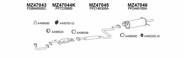  470049 Exhaust system 470049