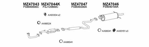  470051 Exhaust system 470051