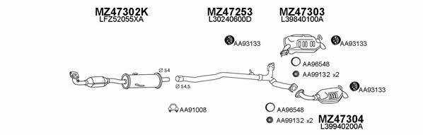  470052 Exhaust system 470052