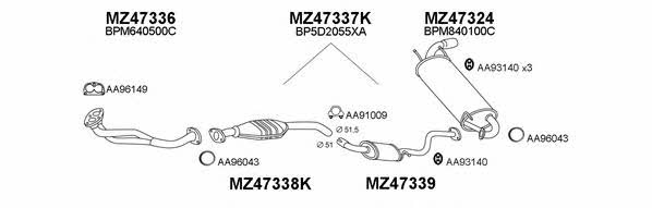  470059 Exhaust system 470059
