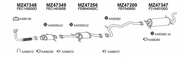  470067 Exhaust system 470067