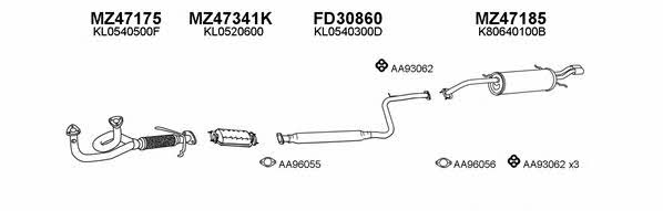  470074 Exhaust system 470074