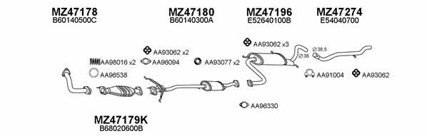  470076 Exhaust system 470076