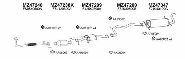  470078 Exhaust system 470078