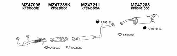  470081 Exhaust system 470081