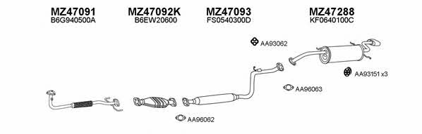  470082 Exhaust system 470082