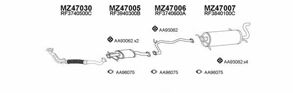  470085 Exhaust system 470085