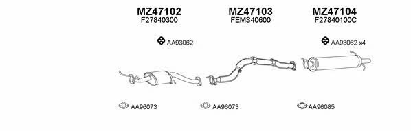  470091 Exhaust system 470091
