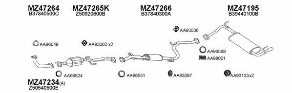  470097 Exhaust system 470097