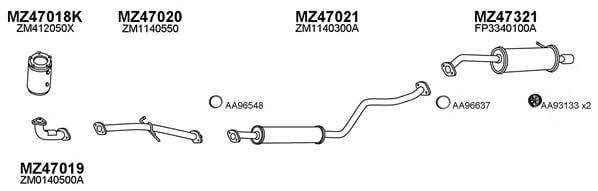  470098 Exhaust system 470098