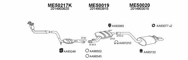  500013 Exhaust system 500013