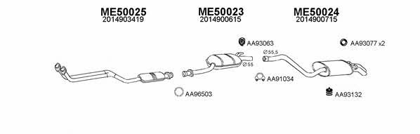  500014 Exhaust system 500014