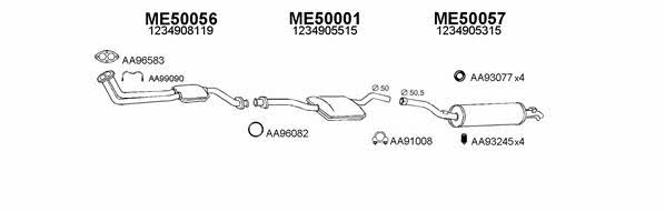  500017 Exhaust system 500017