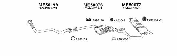  500032 Exhaust system 500032