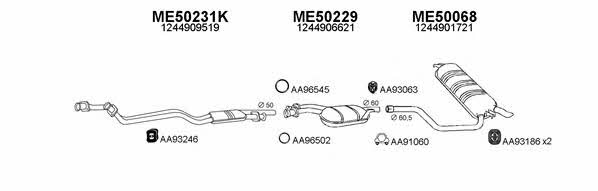  500039 Exhaust system 500039