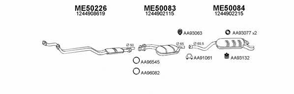  500043 Exhaust system 500043