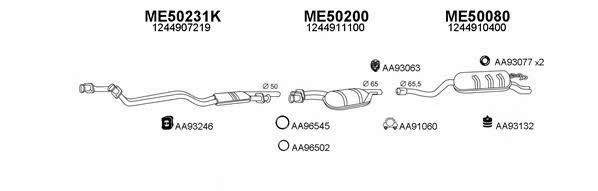  500045 Exhaust system 500045