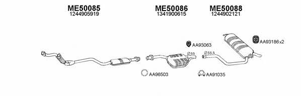  500046 Exhaust system 500046