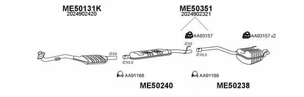  500065 Exhaust system 500065