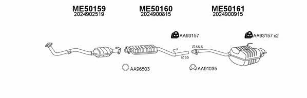  500073 Exhaust system 500073