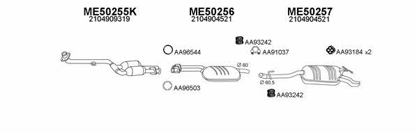  500080 Exhaust system 500080