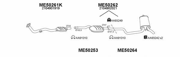  500088 Exhaust system 500088