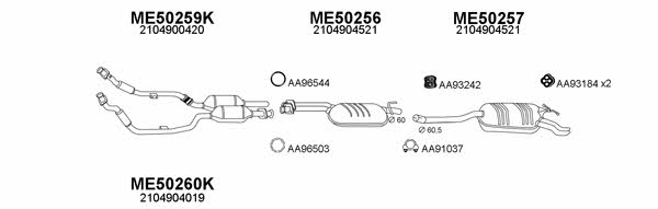  500091 Exhaust system 500091