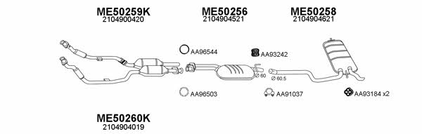  500092 Exhaust system 500092