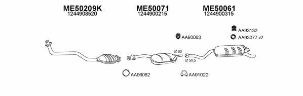  500096 Exhaust system 500096