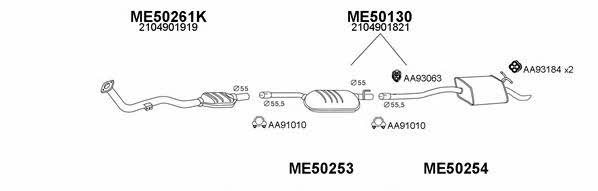  500098 Exhaust system 500098