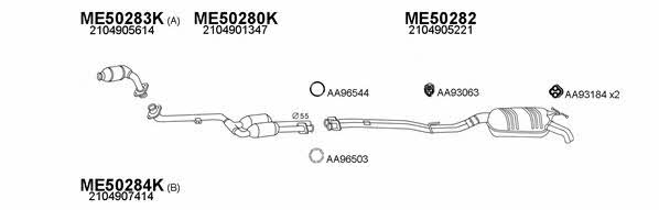  500111 Exhaust system 500111