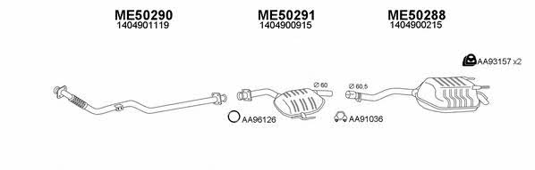  500115 Exhaust system 500115