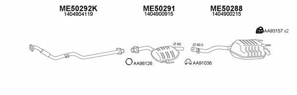  500116 Exhaust system 500116