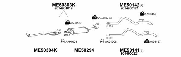  500119 Exhaust system 500119