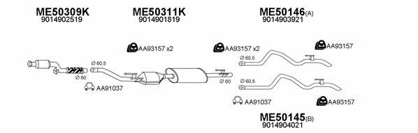  500122 Exhaust system 500122