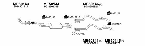 500124 Exhaust system 500124
