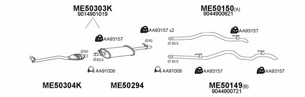  500131 Exhaust system 500131