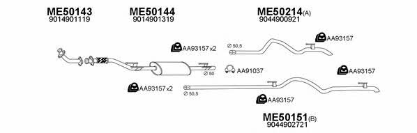  500132 Exhaust system 500132