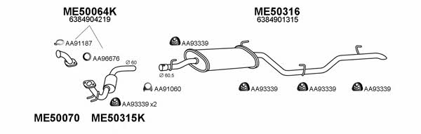  500140 Exhaust system 500140