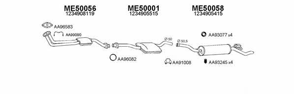  500144 Exhaust system 500144