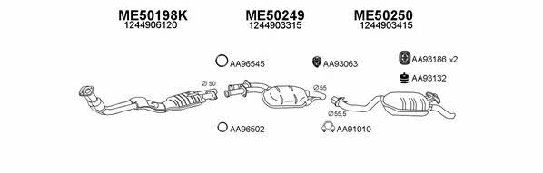  500165 Exhaust system 500165