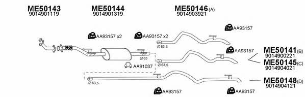  500175 Exhaust system 500175