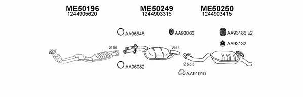  500180 Exhaust system 500180