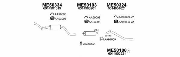  500188 Exhaust system 500188