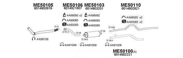  500193 Exhaust system 500193