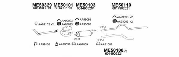 Veneporte 500194 Exhaust system 500194